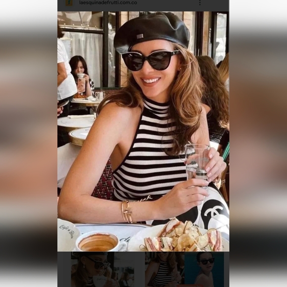 Authentic Chanel Butterfly Sunglasses 5414 C534/3  Black & Beige - Picture 11 of 12